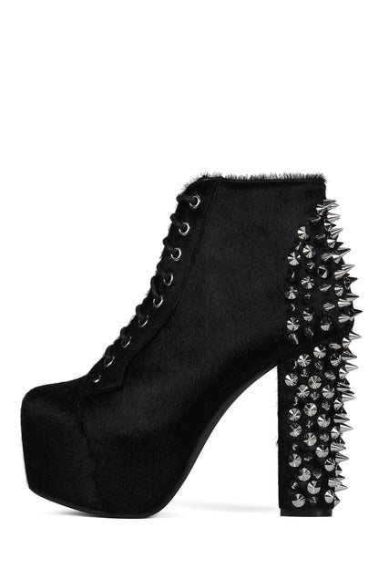 SPIKE-HLCP - Black Hair Silver | Jeffrey Campbell