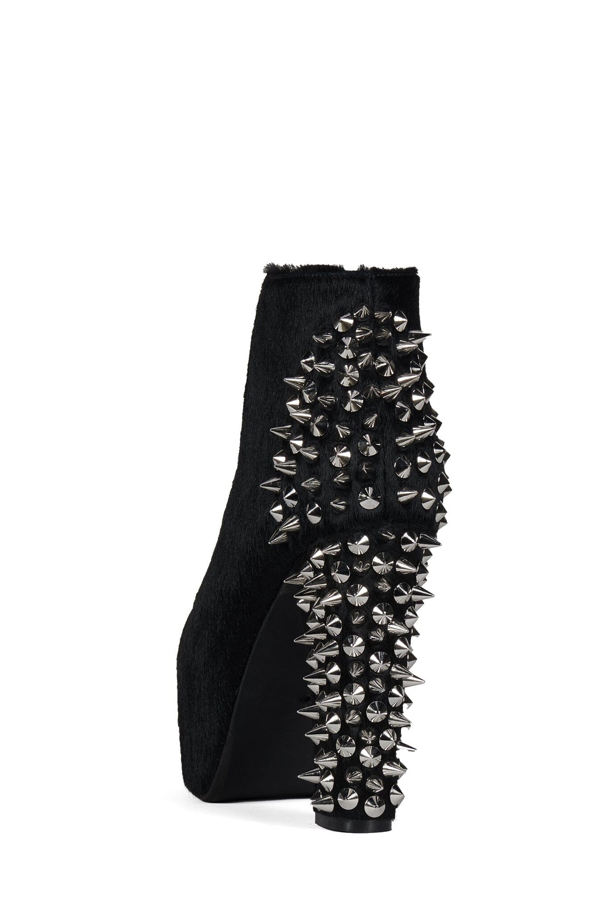 SPIKE-HLCP - Black Hair Silver | Jeffrey Campbell