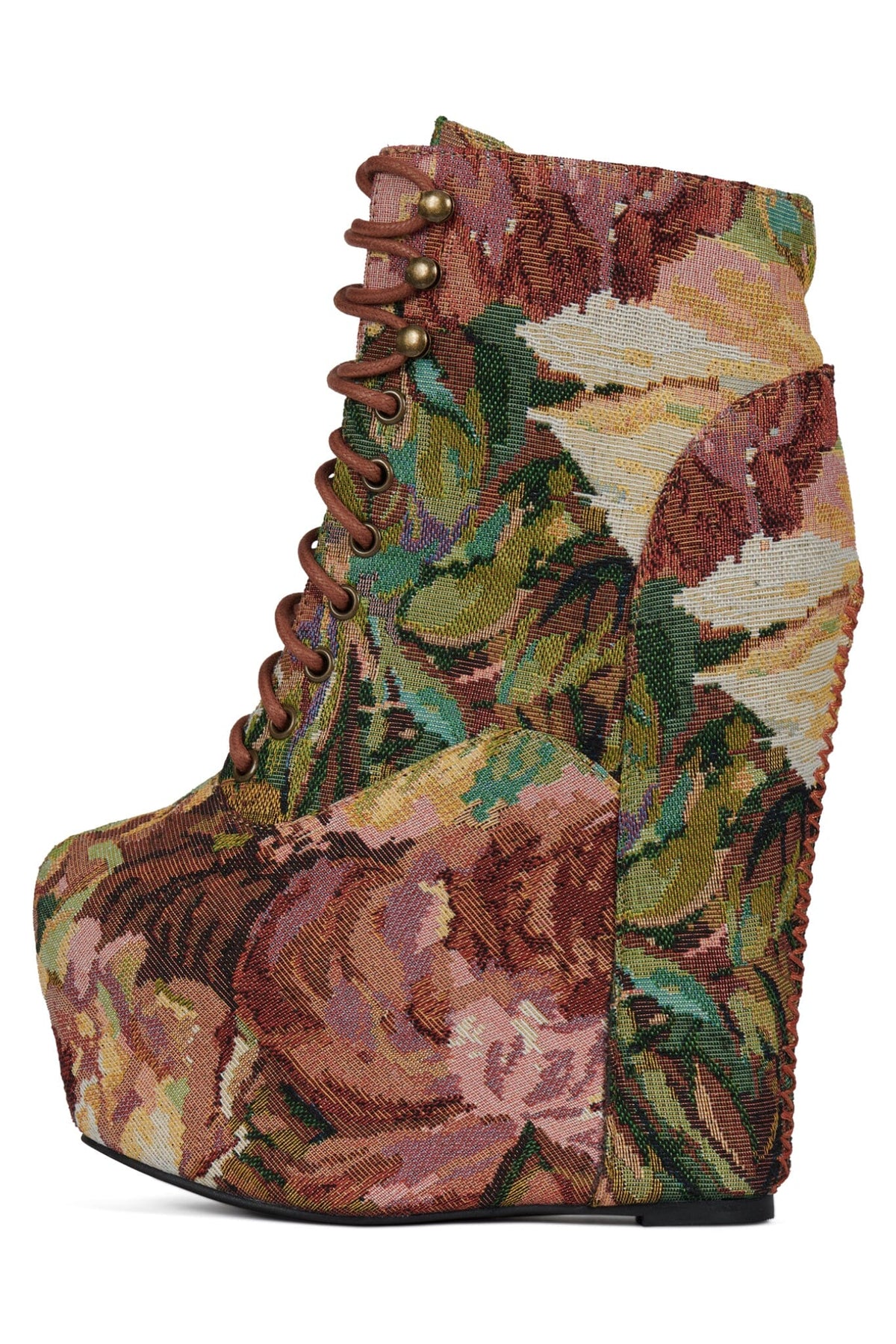 DAMSEL - Beige Rust Tapestry | Jeffrey Campbell