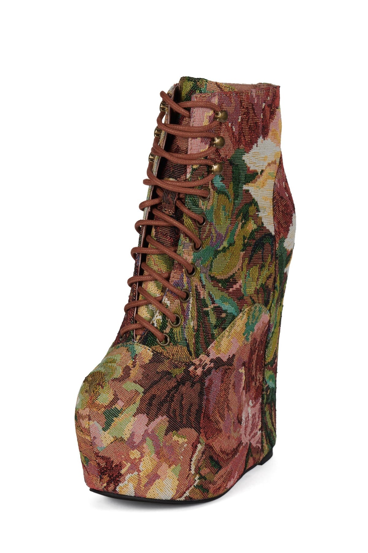 DAMSEL - Beige Rust Tapestry | Jeffrey Campbell