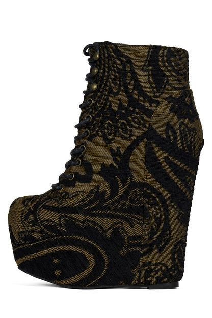 DAMSEL - Beige Rust Tapestry | Jeffrey Campbell