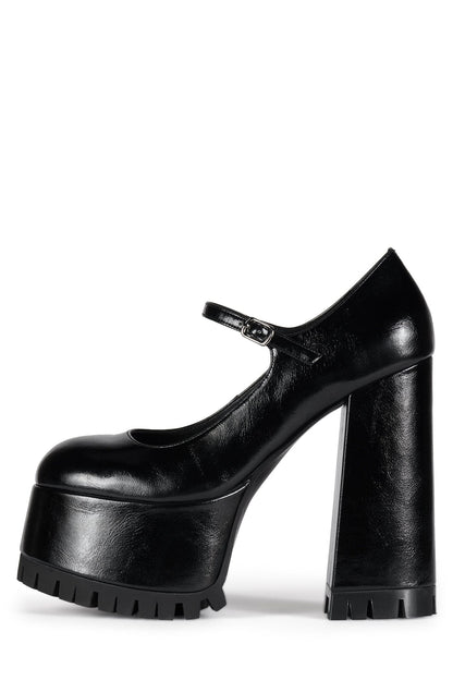TEMPERS Platform Mary-Jane - Black | Jeffrey Campbell