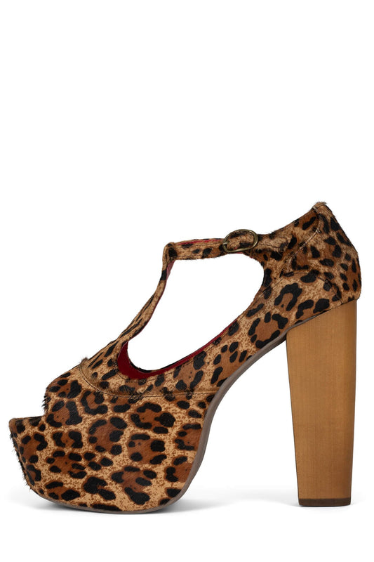 FOXY-WD-F Platform - Cheetah Red | Jeffrey Campbell