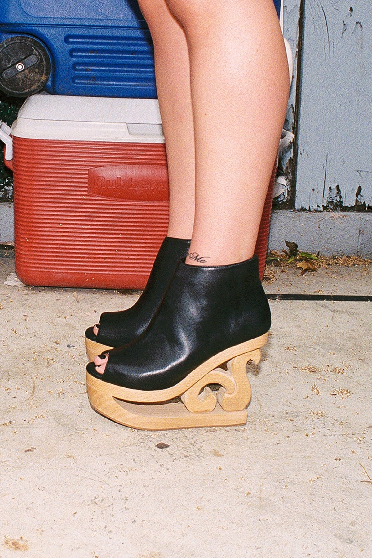 SKATE Wooden Wedge Platforms - Black | Jeffrey Campbell