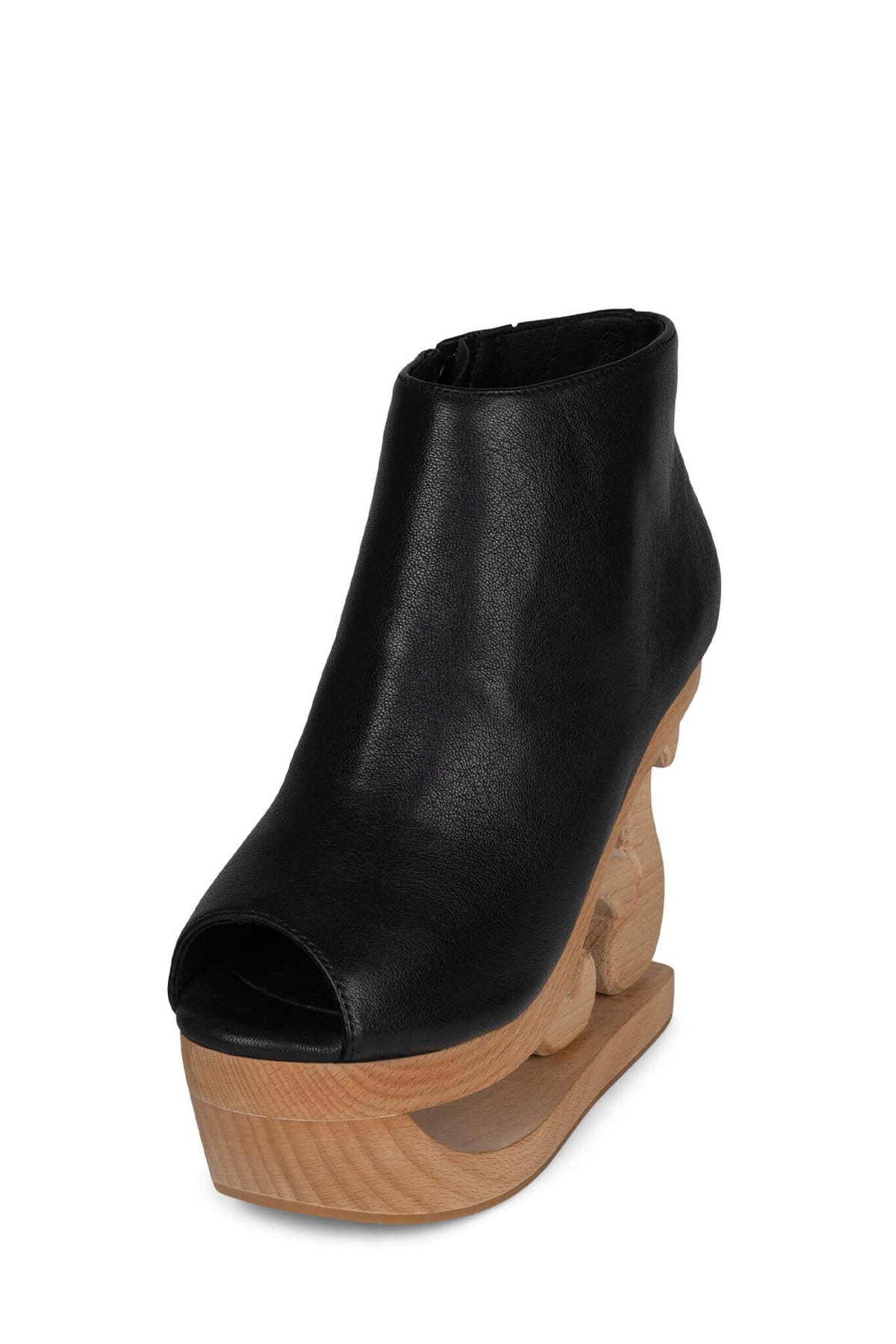 SKATE Wooden Wedge Platforms - Black | Jeffrey Campbell