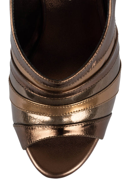 HYPERSPEED Slingback Sandal - Bronze Combo | Jeffrey Campbell