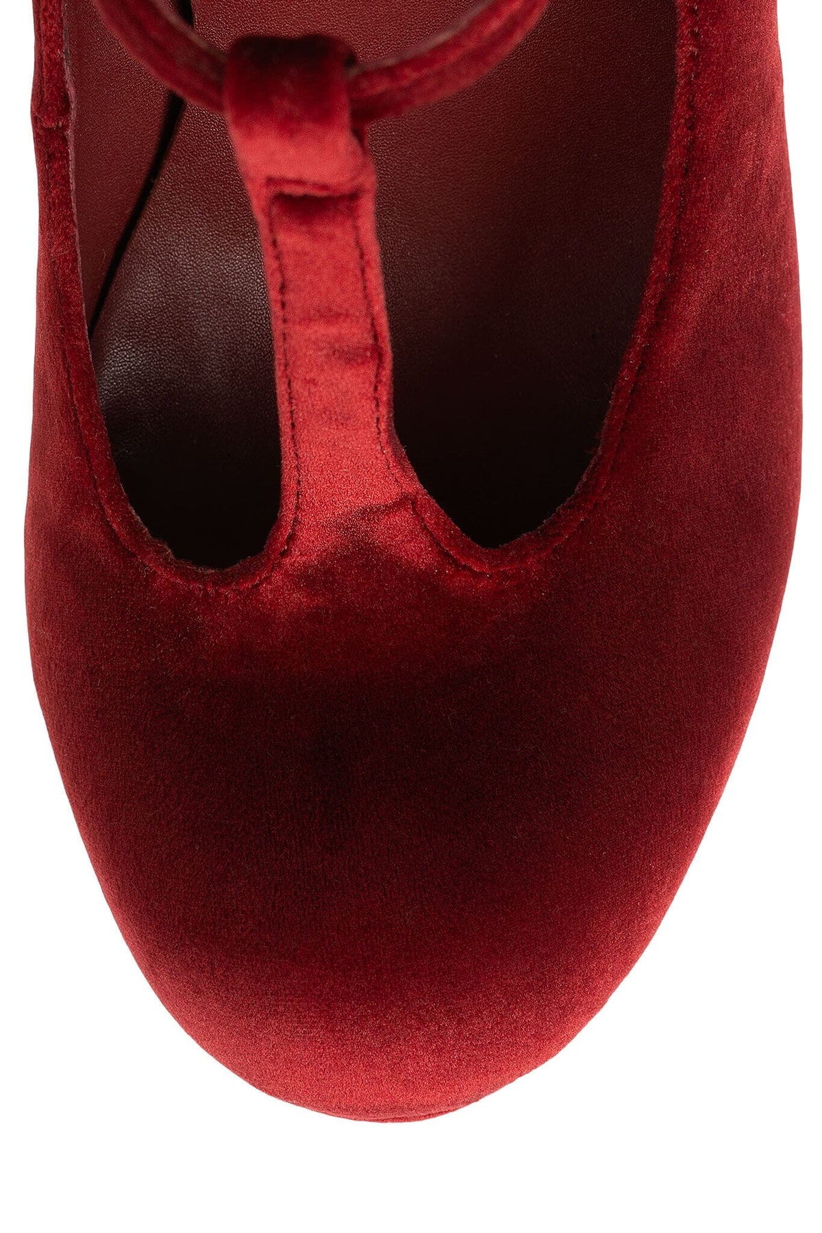 BAM-BAM Platform Mary-Jane - Wine Velvet | Jeffrey Campbell