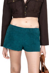 Turquoise Suede