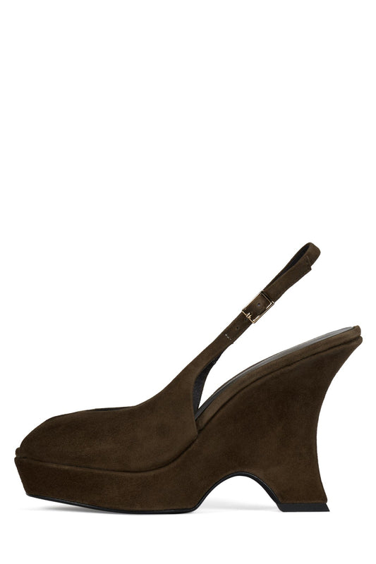 SUPERBA - Brown Suede | Jeffrey Campbell