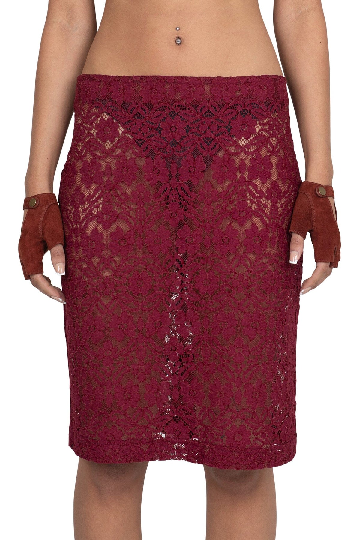 AMALIE-LC SKIRT - Wine | Jeffrey Campbell