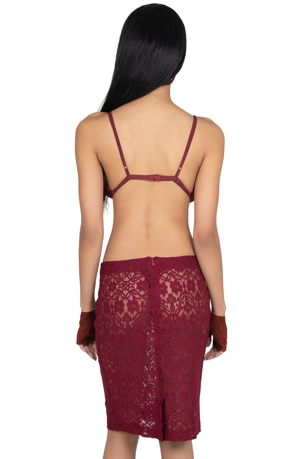 AMALIE-LC SKIRT - Wine | Jeffrey Campbell