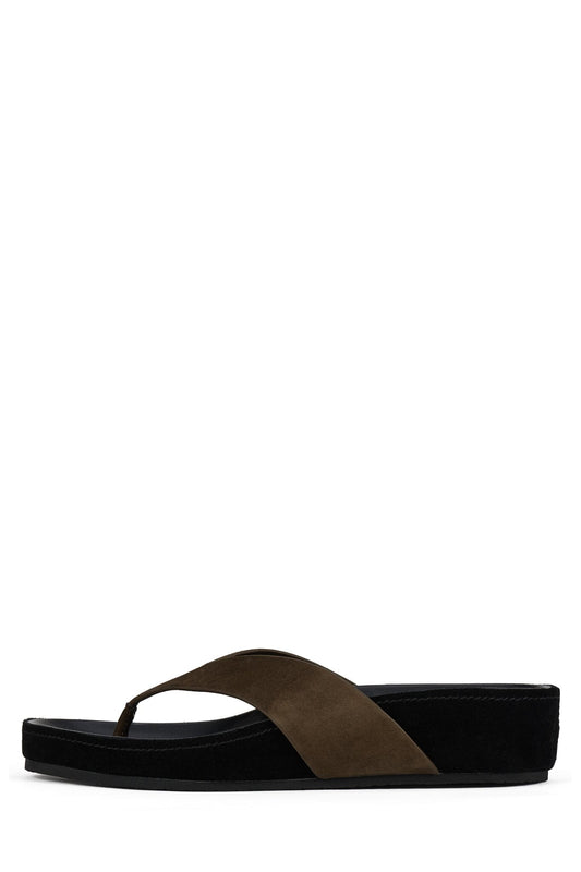 RELAXER - Brown Suede | Jeffrey Campbell