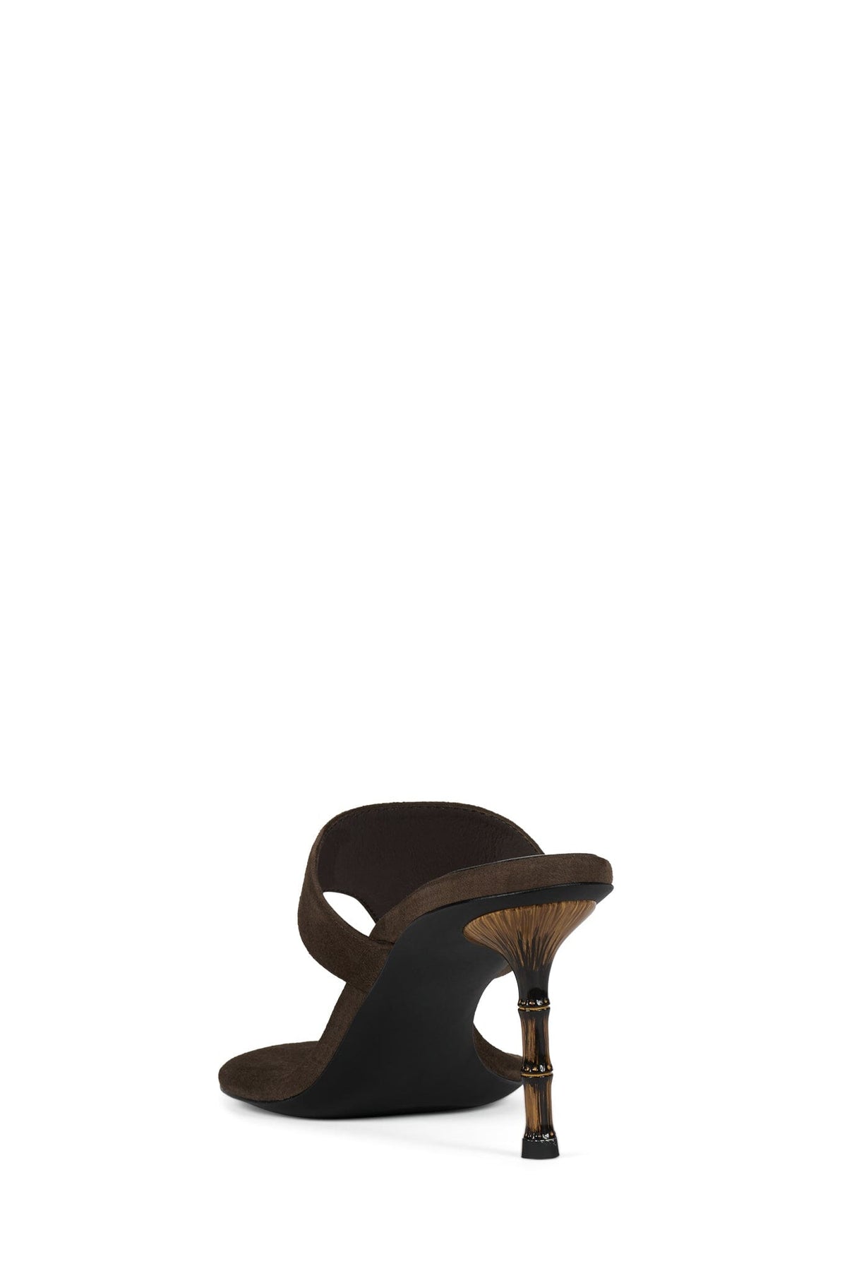 MARILLA Heeled Thong Sandal - Coffee Suede | Jeffrey Campbell