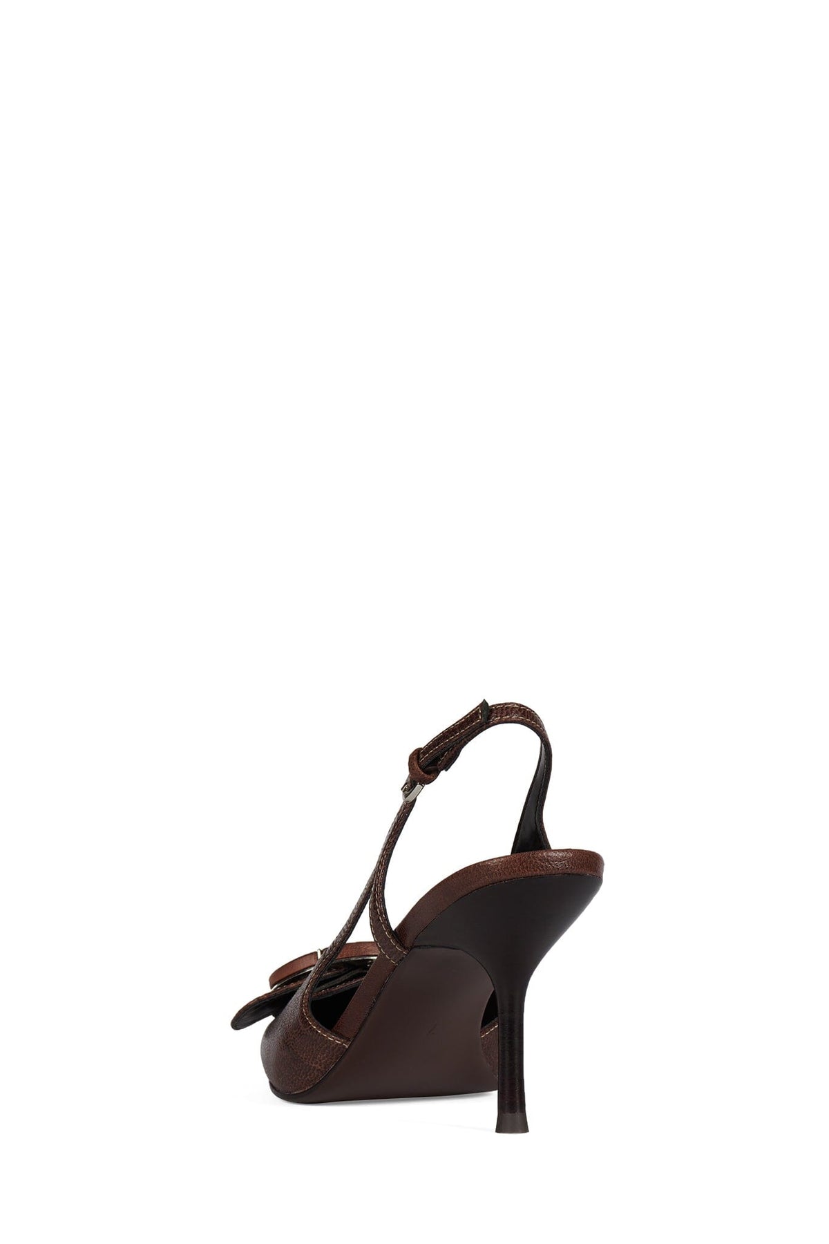 HANNIGAN Heeled Slingback - Brown Combo | Jeffrey Campbell