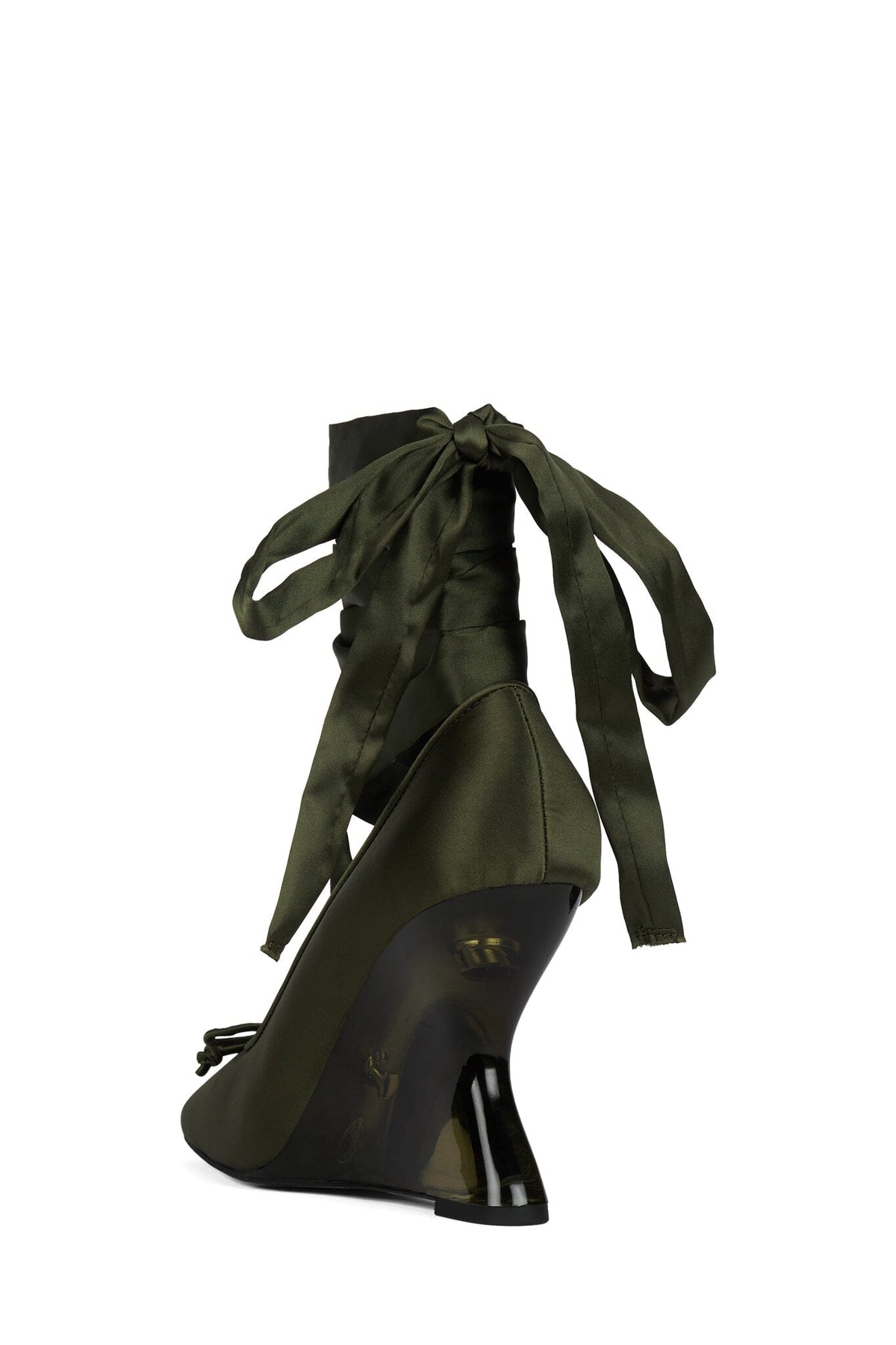 EFFACE Ballet Heels - Khaki Satin Combo | Jeffrey Campbell