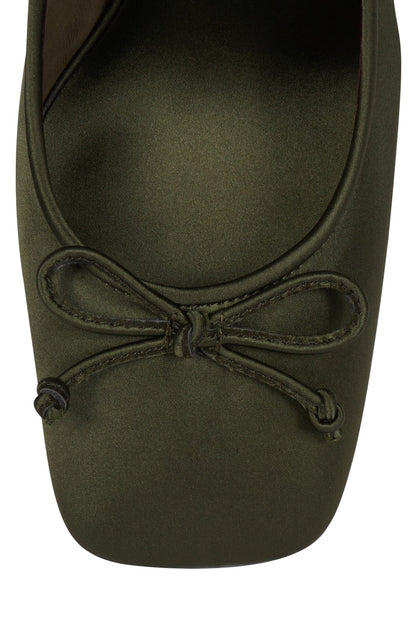 EFFACE Ballet Heels - Khaki Satin Combo | Jeffrey Campbell