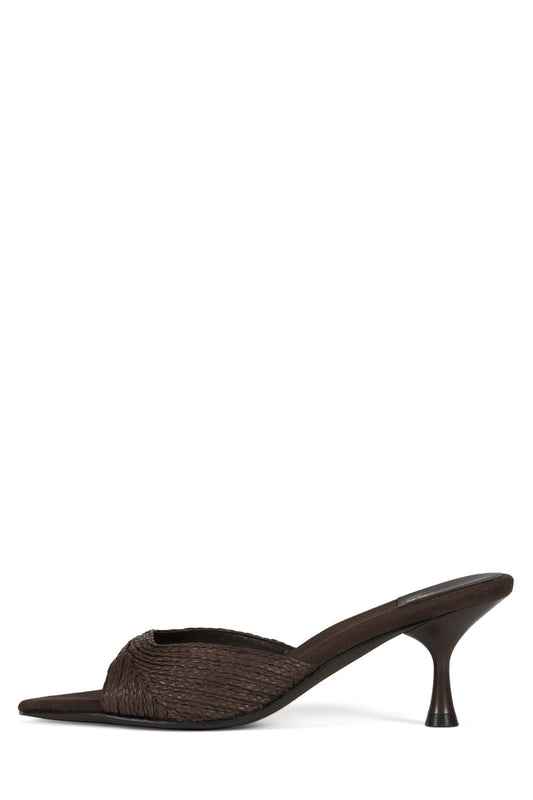 SPY-KID-RF - Dark Brown Raffia | Jeffrey Campbell