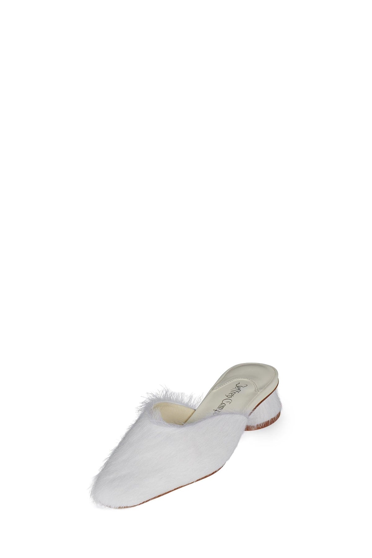 MOLLY-2F Heeled Mule - Ivory Longhair | Jeffrey Campbell