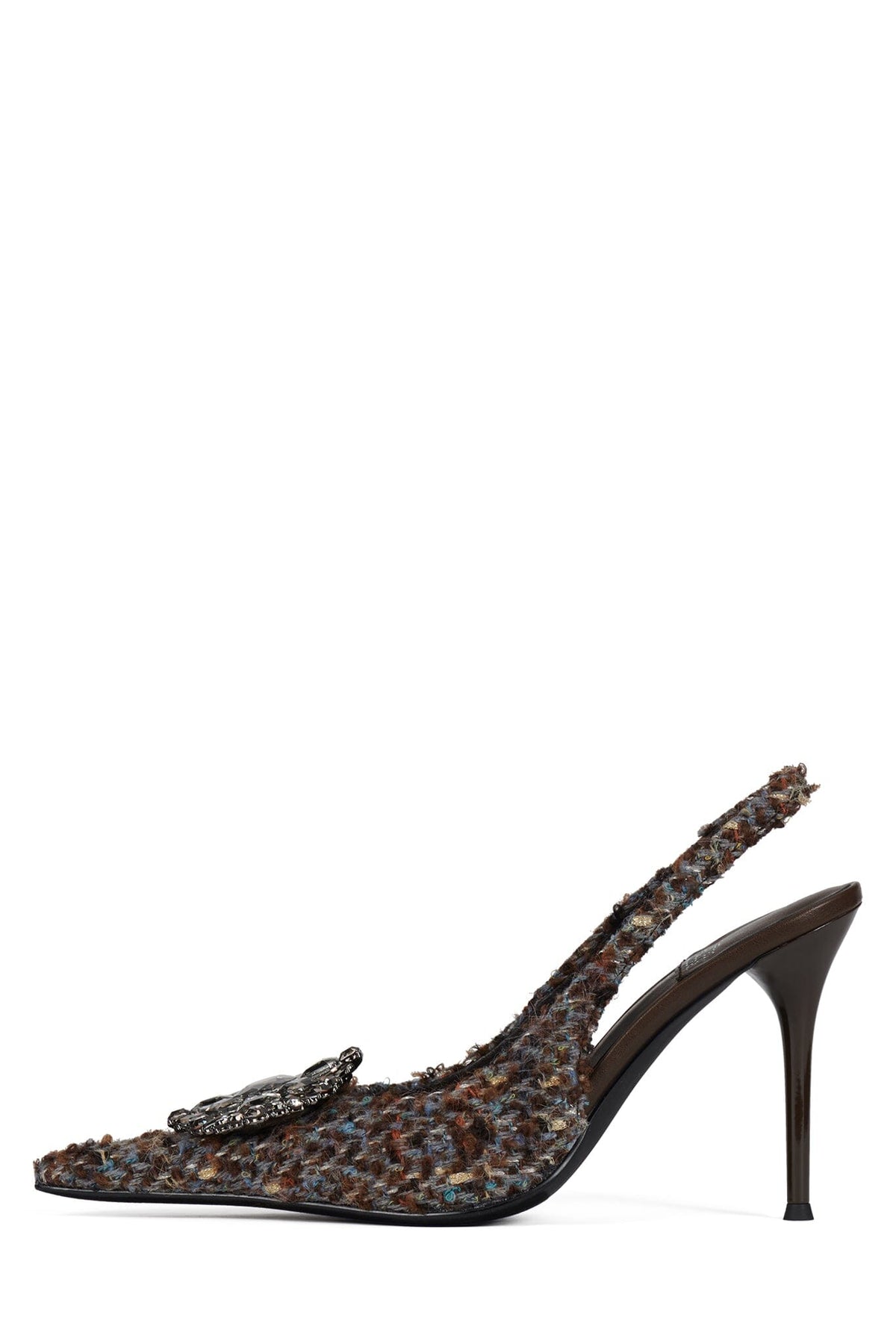 REGARDS Slingback Pump - Grey Multi Tweed | Jeffrey Campbell