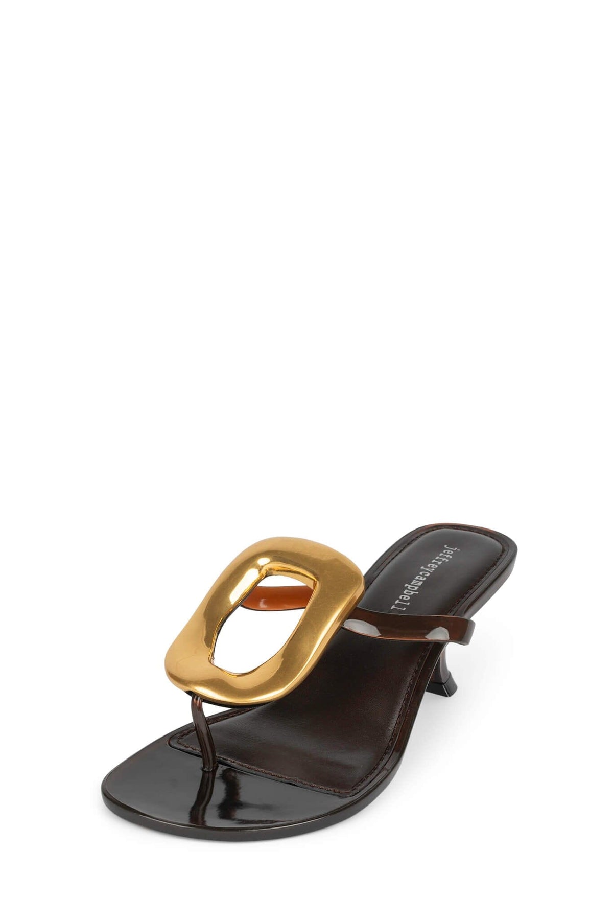 LINQ-UP-J - Brown Shiny Gold | Jeffrey Campbell