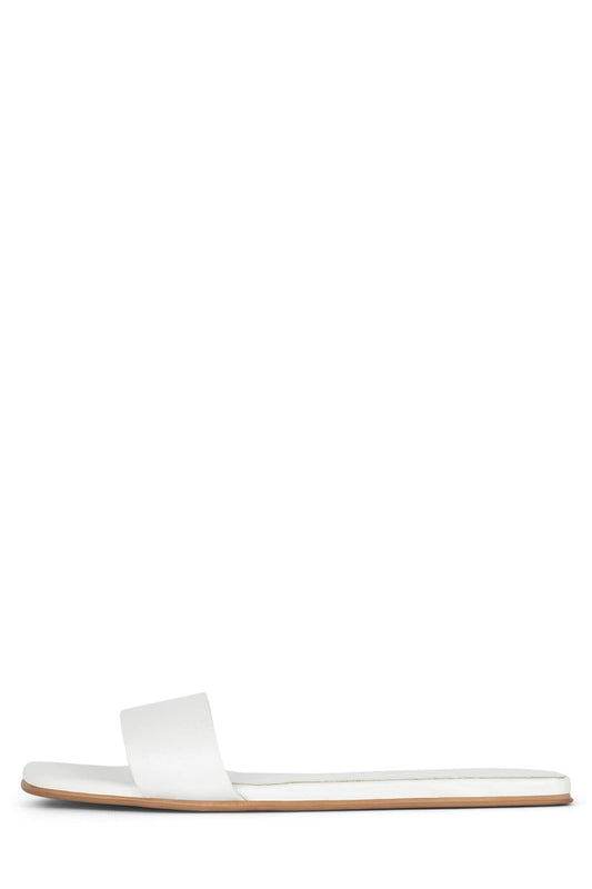VELLUM Flat Sandal - White | Jeffrey Campbell