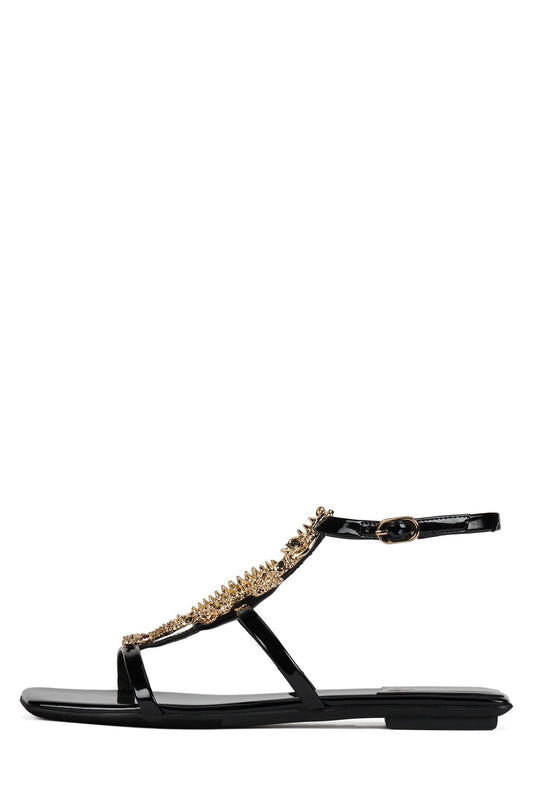 REPTILIAN - Black Patent Gold | Jeffrey Campbell