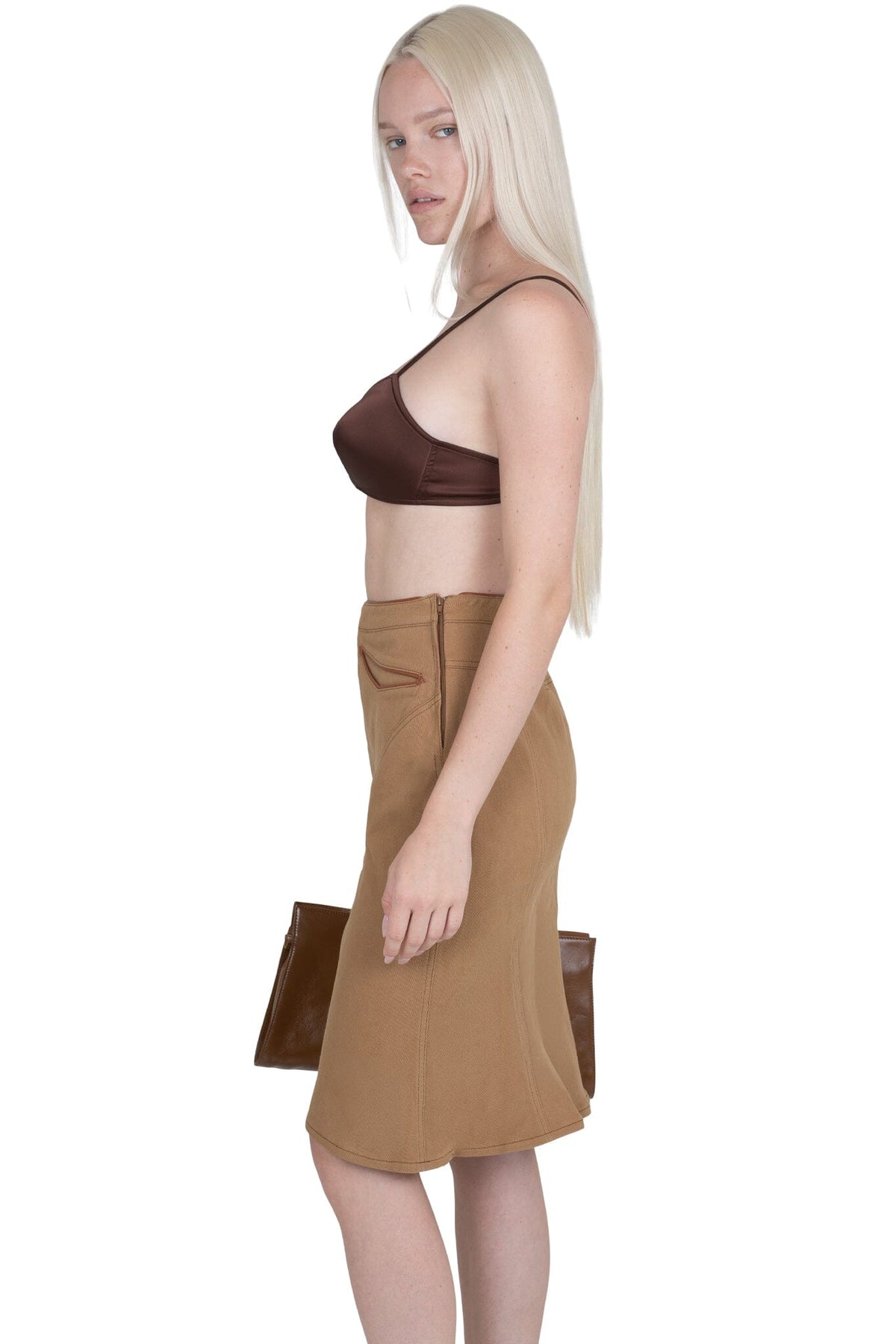 RESPONSE SKIRT - Beige | Jeffrey Campbell