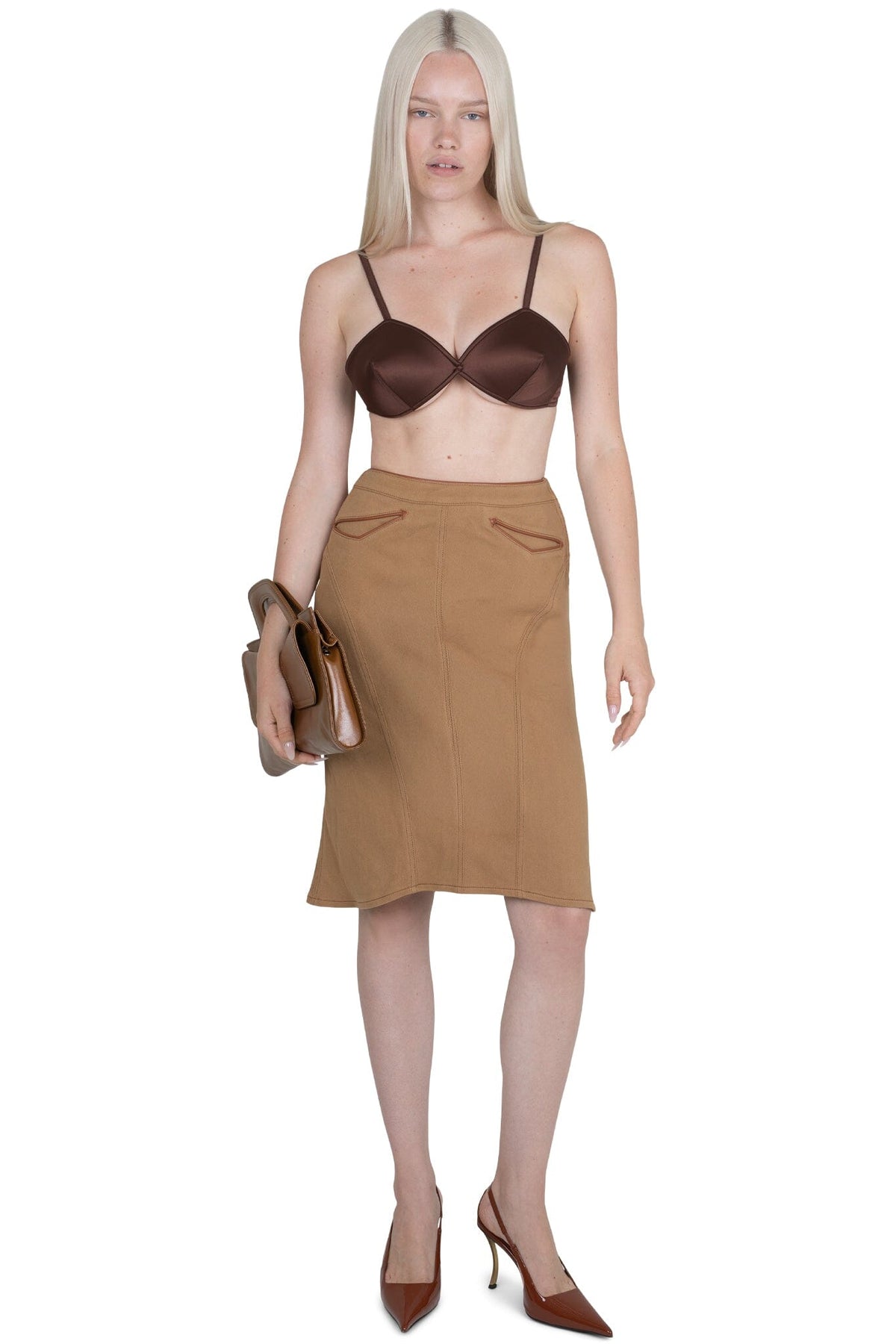 RESPONSE SKIRT - Beige | Jeffrey Campbell