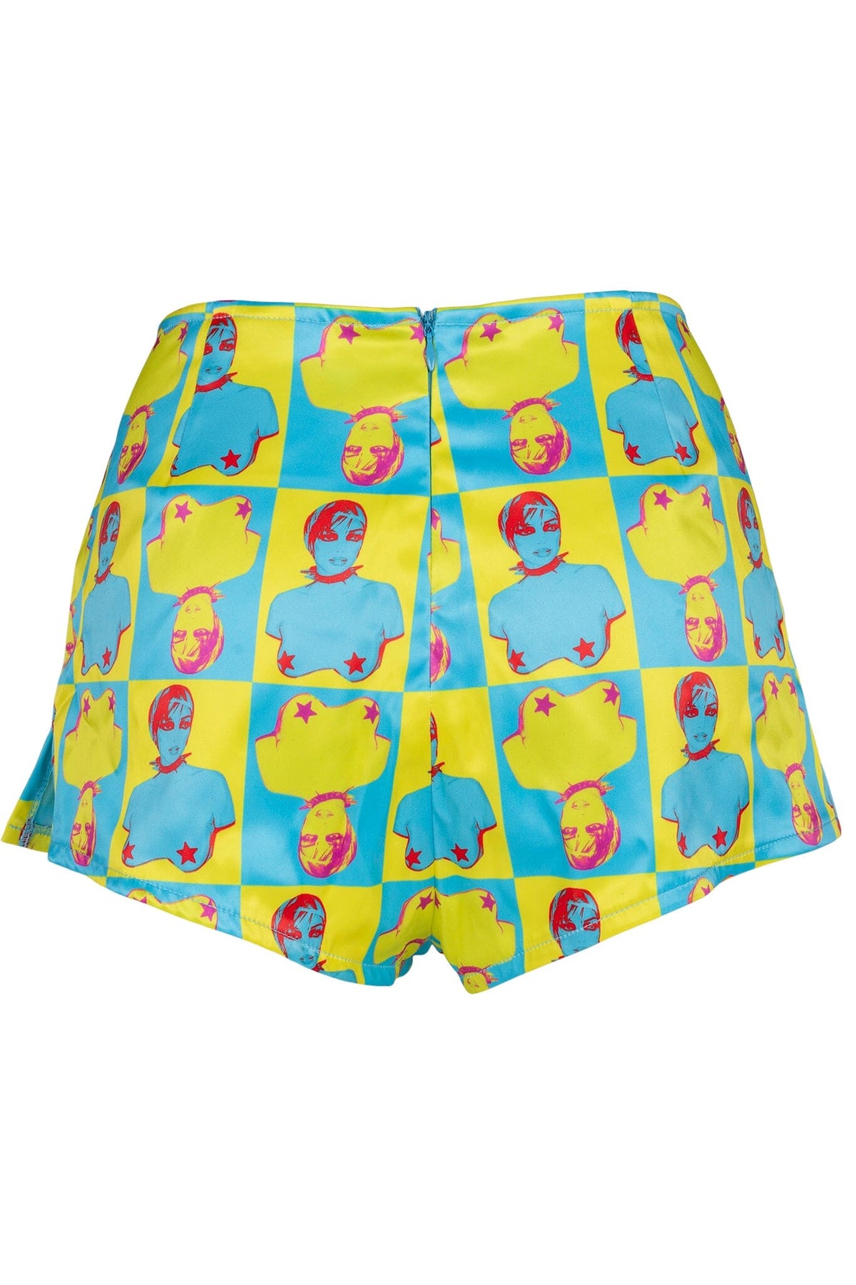 CHEEKZ SHORTS - Yellow Pop Art | Jeffrey Campbell