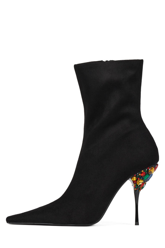 CROWNED - Black Suede Multi | Jeffrey Campbell