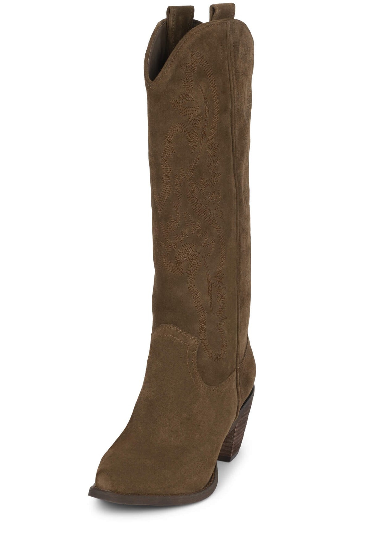 RANCHER-K Western Boots - Brown Suede | Jeffrey Campbell