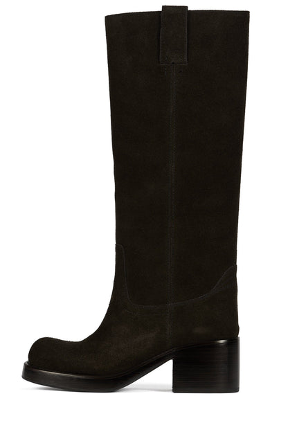 REFLECT-HI Knee-High Boot - Brown Suede | Jeffrey Campbell