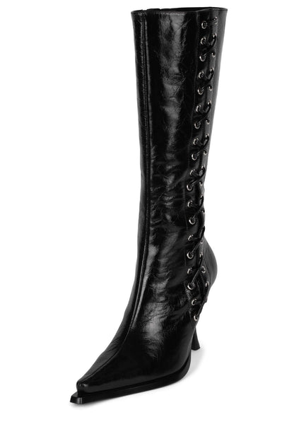 STUNNA Heeled Boot - Black | Jeffrey Campbell