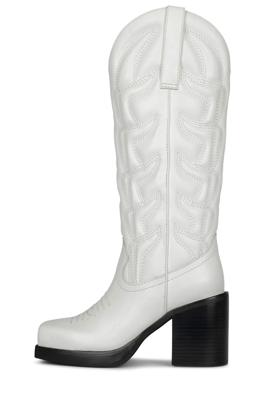 HOKEYPOKEY Knee-High Boot - White | Jeffrey Campbell