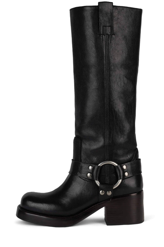 REFLECTN-H Knee-High Boot - Black Silver | Jeffrey Campbell