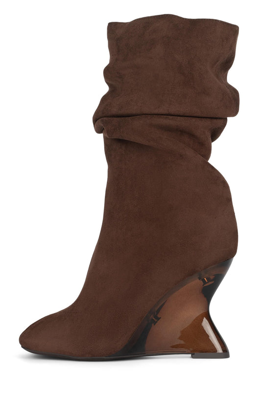 VANIA - Espresso Suede Combo | Jeffrey Campbell