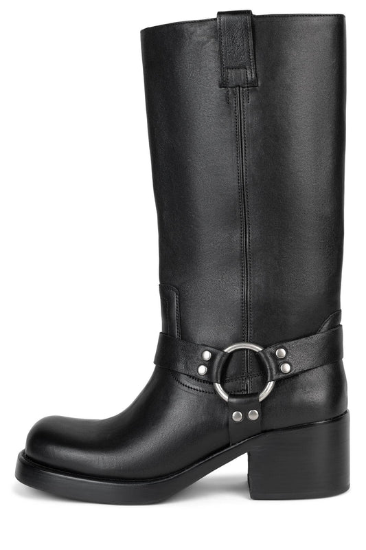 MIRROIRE Knee-High Boots - Black | Jeffrey Campbell