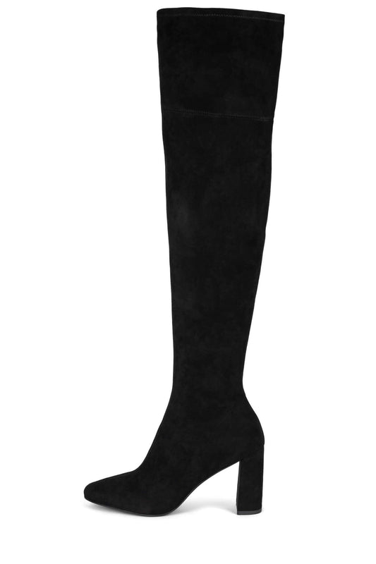 PARISAH-2 Heeled Boots - Black Suede | Jeffrey Campbell