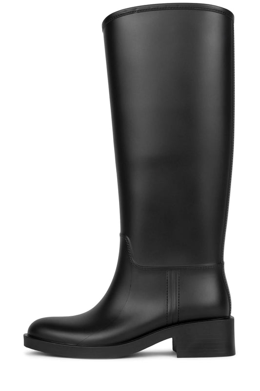 TORRENTIAL Knee-High Rain Boot - Wine | Jeffrey Campbell