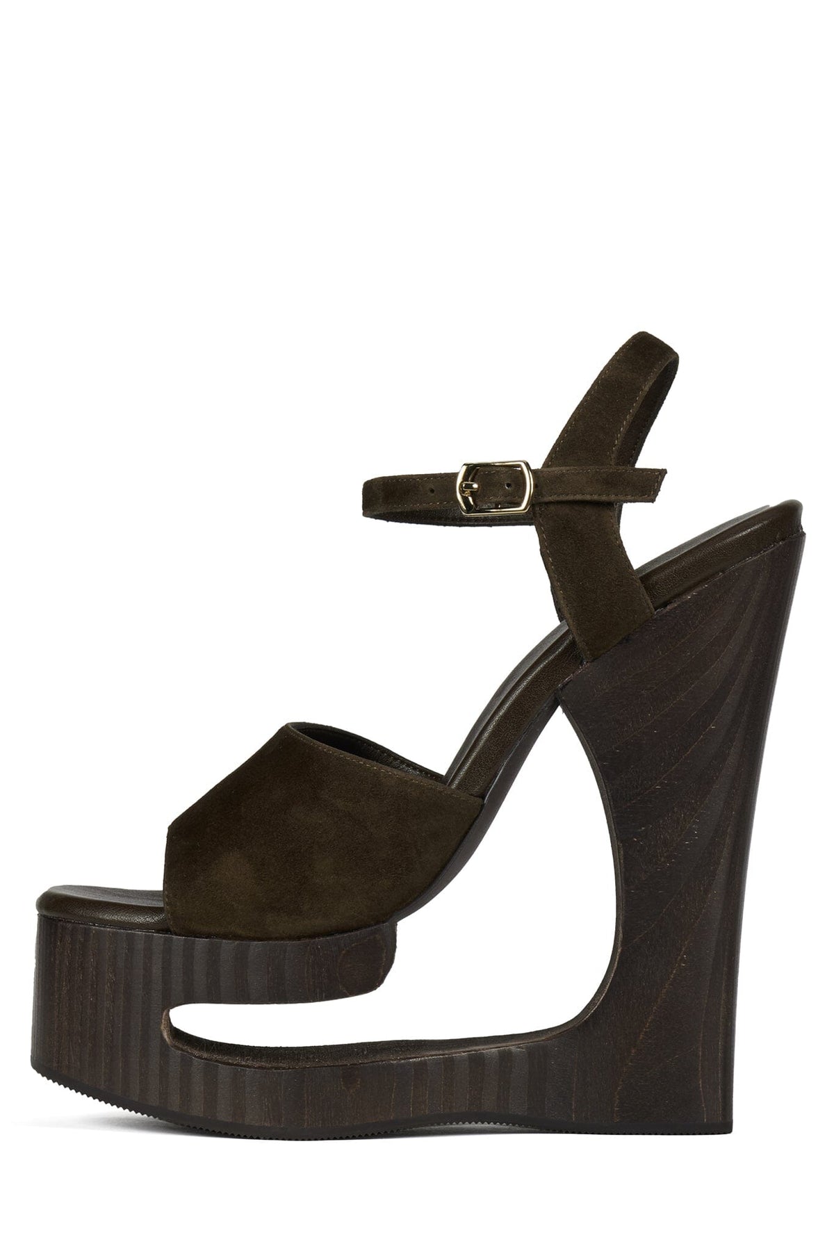 FLAG-GIRL Platform Sandal - Brown Suede | Jeffrey Campbell