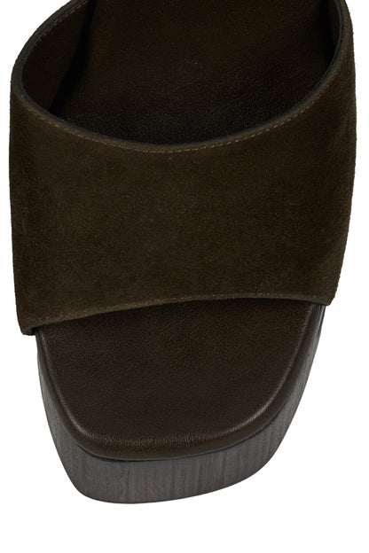 FLAG-GIRL Platform Sandal - Brown Suede | Jeffrey Campbell