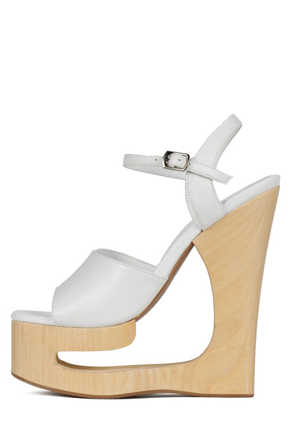 FLAG-GIRL Platform Sandal - Brown Suede | Jeffrey Campbell