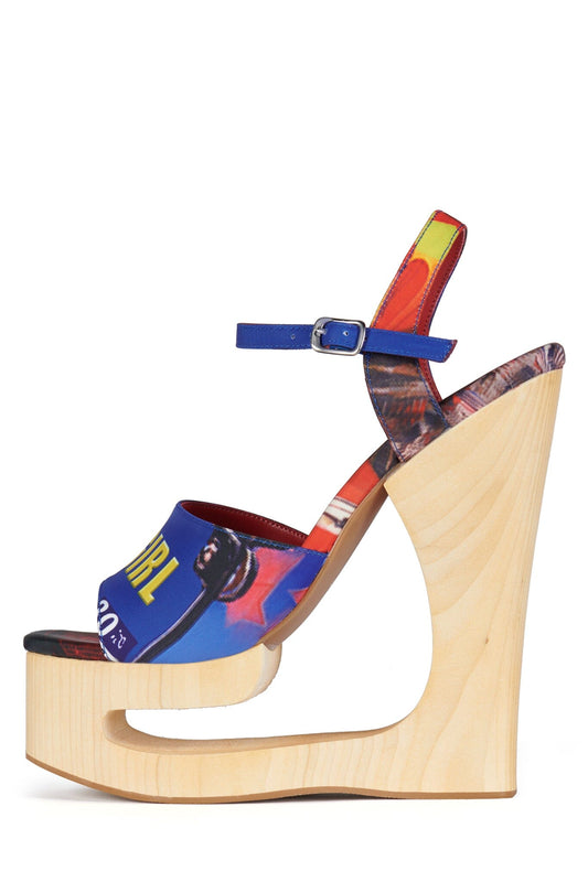 FLAG-GIRL Platform Sandal - Bad Girl Combo | Jeffrey Campbell