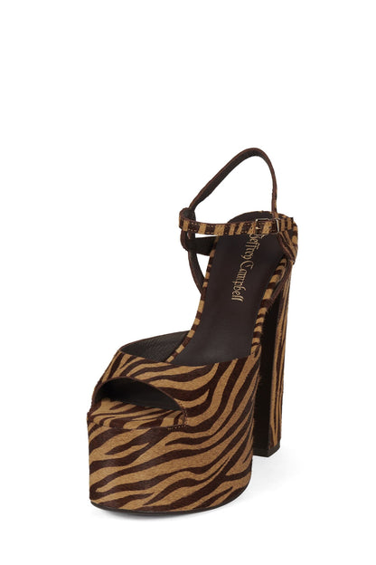 EVERLAST-F - Beige Brown Zebra | Jeffrey Campbell