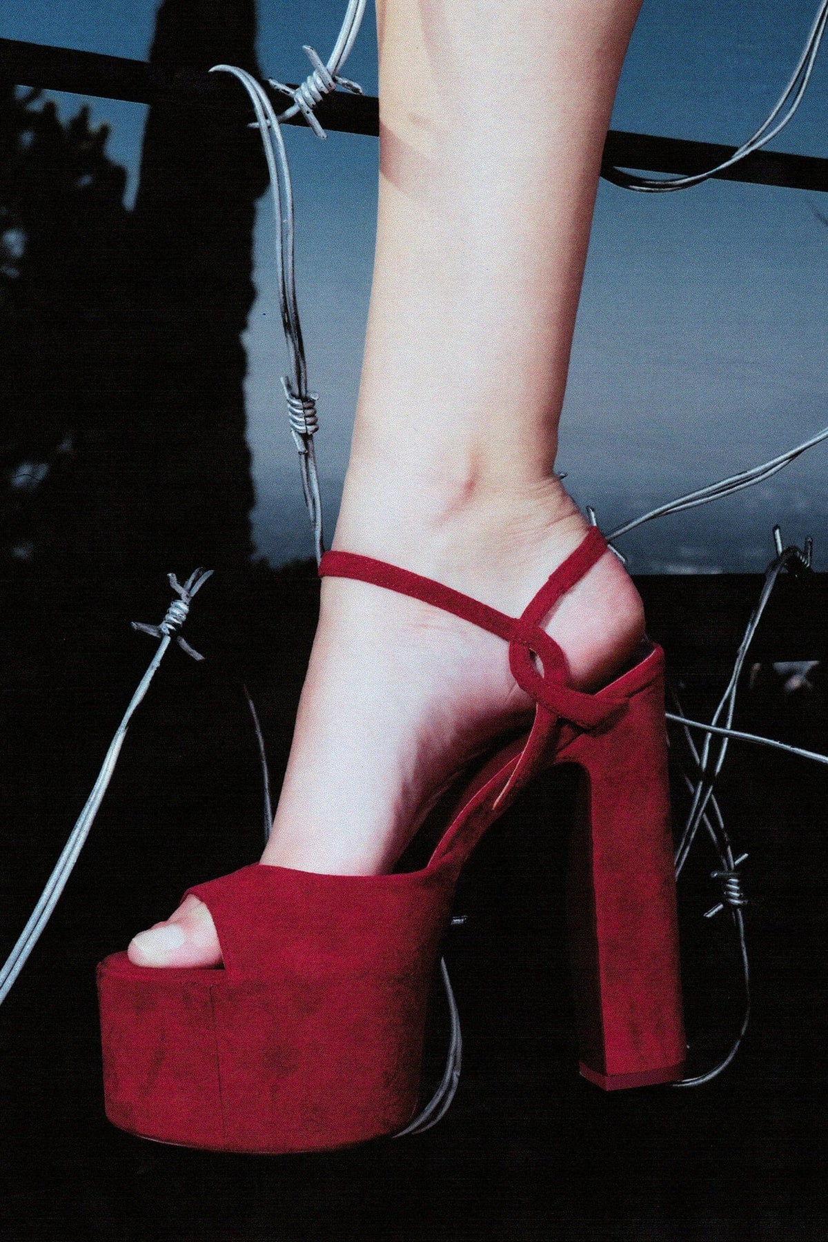 EVER-LAST Platform Sandal - Wine Suede | Jeffrey Campbell