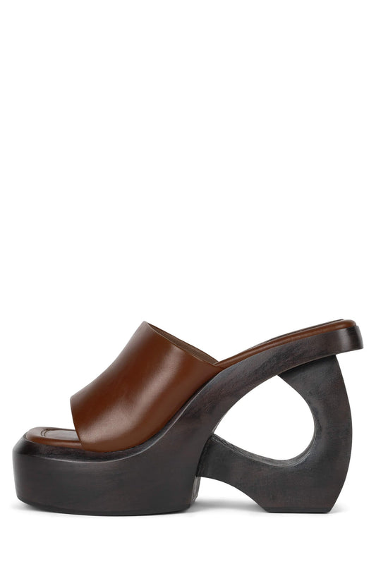 THE-IDOL Platform Sandals - Tan | Jeffrey Campbell
