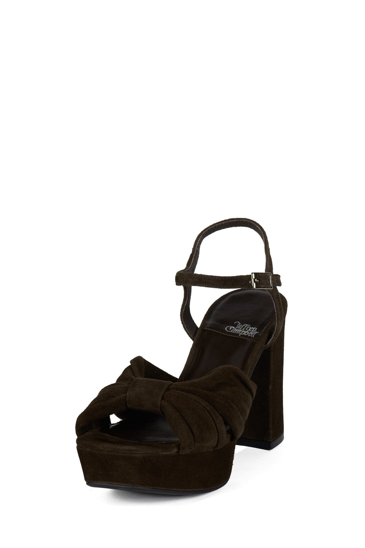 DALIDA Platform Sandal - Espresso Suede | Jeffrey Campbell