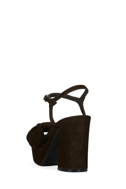 DALIDA Platform Sandal - Espresso Suede | Jeffrey Campbell