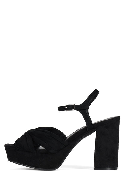 DALIDA Platform Sandal - Espresso Suede | Jeffrey Campbell