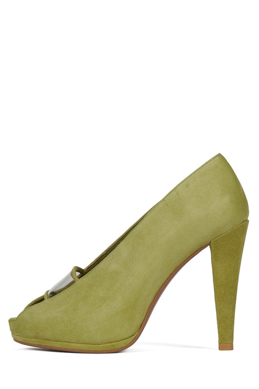 TECHNICAL - Chartreuse Suede | Jeffrey Campbell